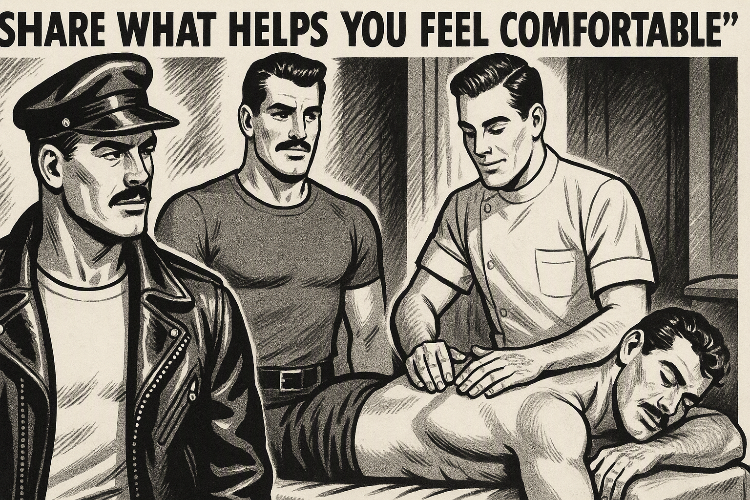 Share What Helps You Feel Comfortable — Menquility Journal illustration