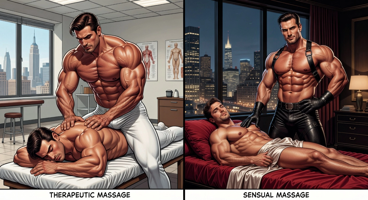 Therapeutic vs Sensual Gay Massage in New York City