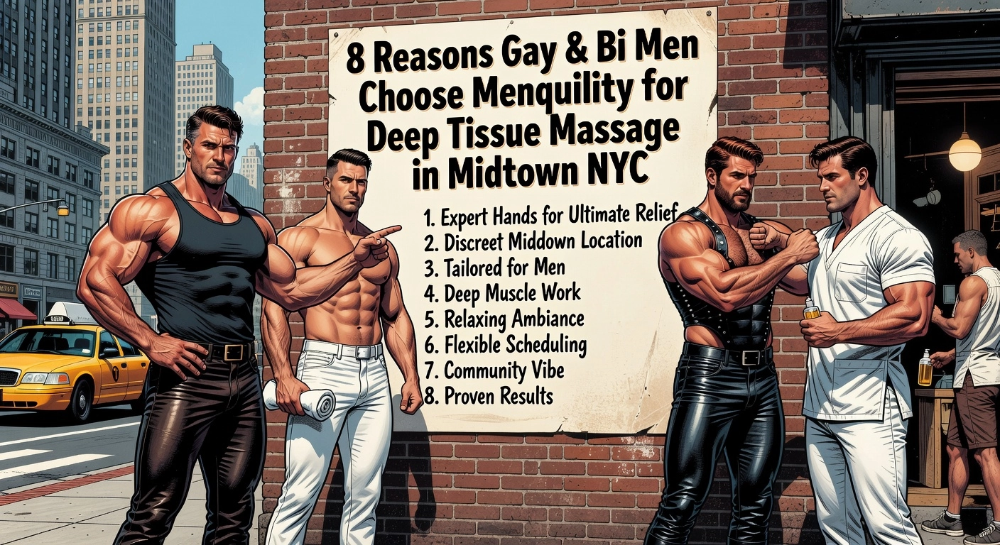 8 Reasons Gay & Bi Men Choose Menquility for Deep Tissue Massage in Midtown NYC